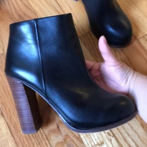 Vince Camuto black booties